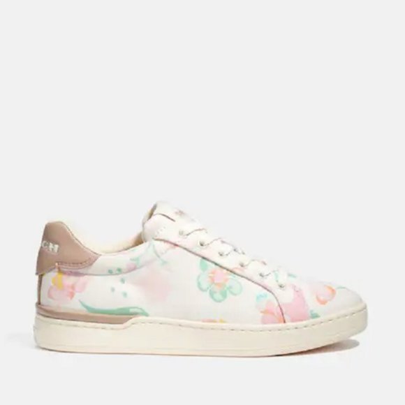 $108 *NEW* COACH Clip Low Top Sneaker With Floral - Picture 5 of 6